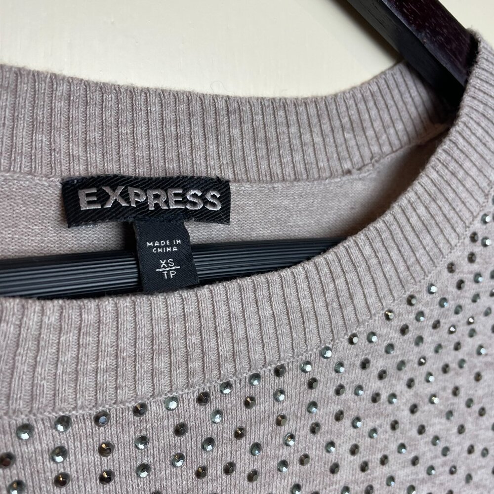 Y2k Express Rhinestone Sweater XS - Picture 2 of 4